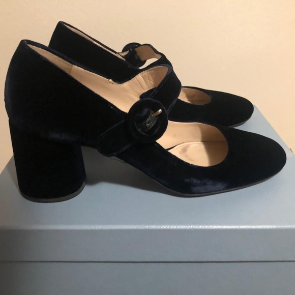 Prada Shoes - Prada Velvet Mary Jane